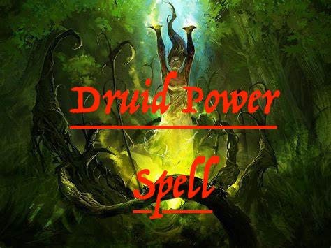 Druid Power Spell/ Plant spell