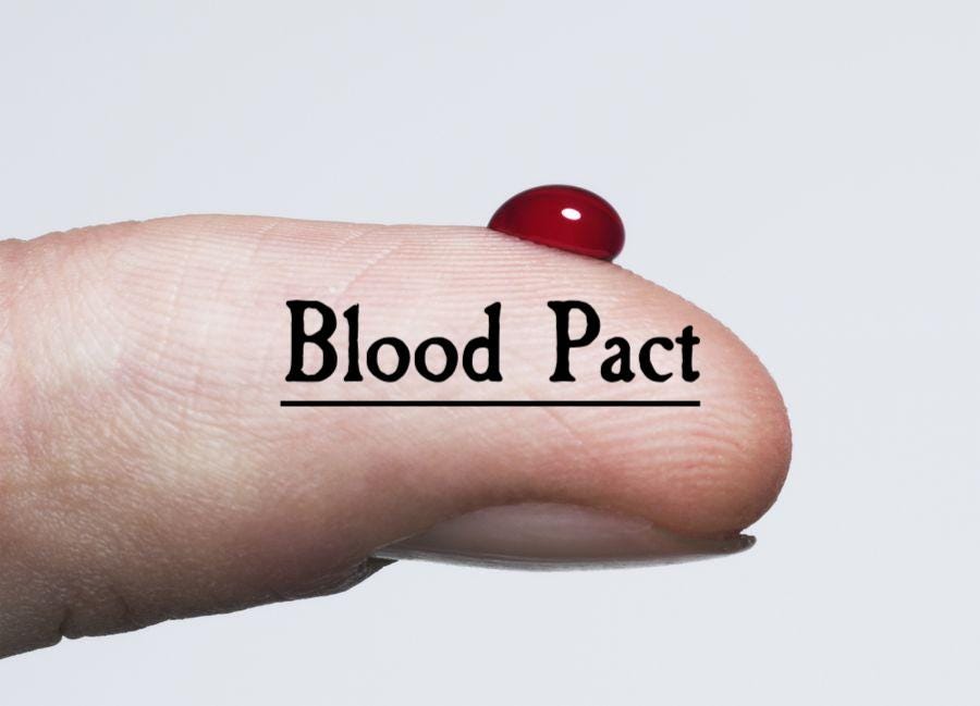 Blood Pact With God or Demon